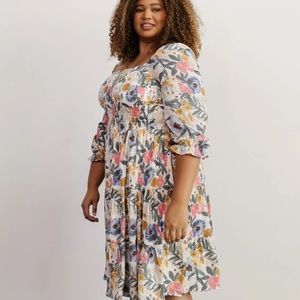 Baltic Born Marta Smocked MIDI Dress in Spring Floral | XXL 🌺